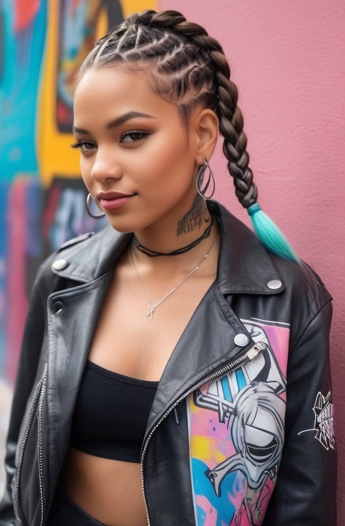 Two-Toned Short Box Braids