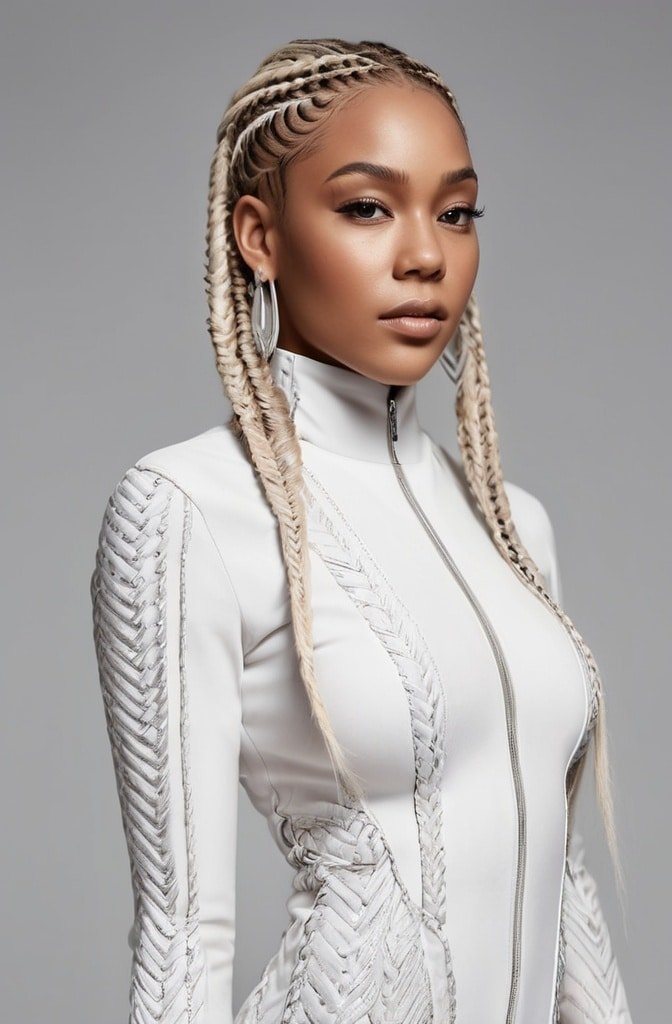 Zig-Zag Part Box Braids