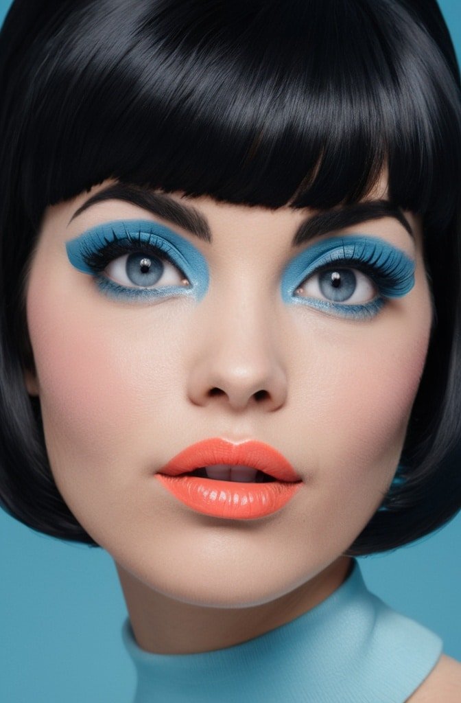 1960s Beehive with Short Bangs