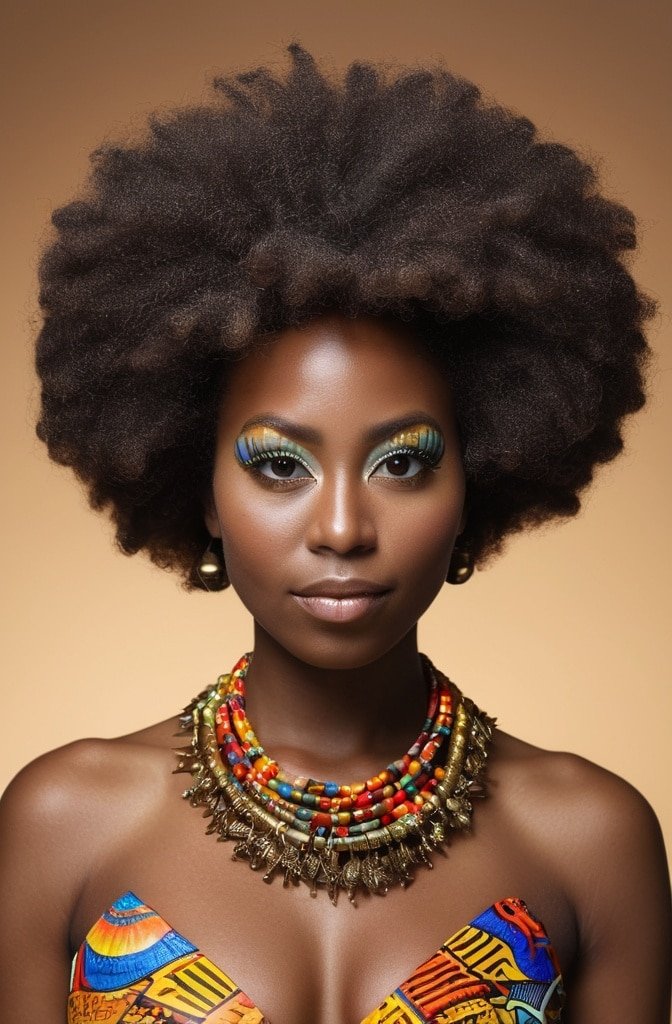 Afro With Accessories