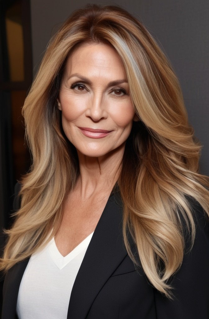 Blended Ombré with Long Swooping Layers
