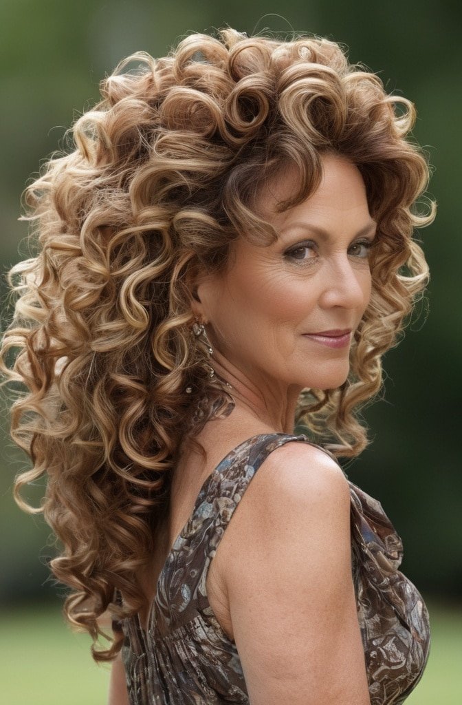 Cascading Spiral Curls