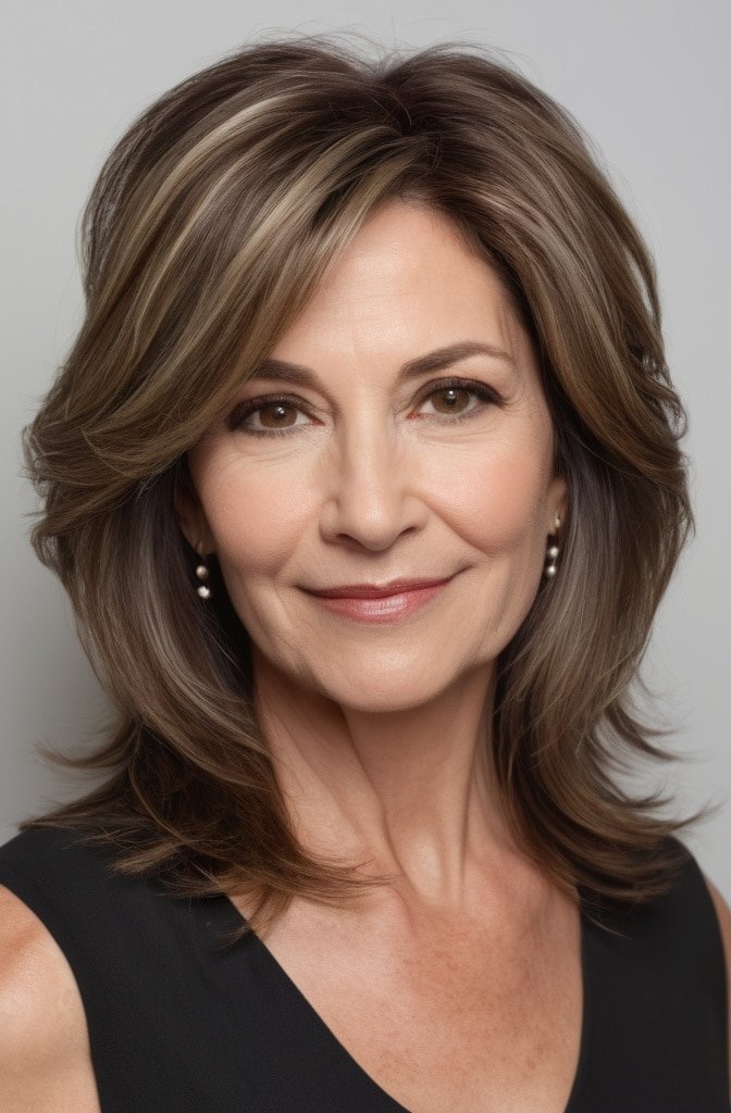 Long Hair with Short Crown Layers