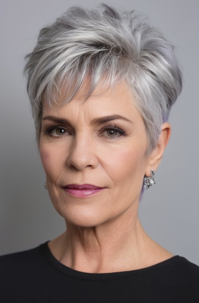 Long Pixie-Mullet Hybrid with Extensions