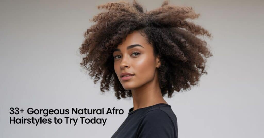 33+ Gorgeous Natural Afro Hairstyles to Try Today
