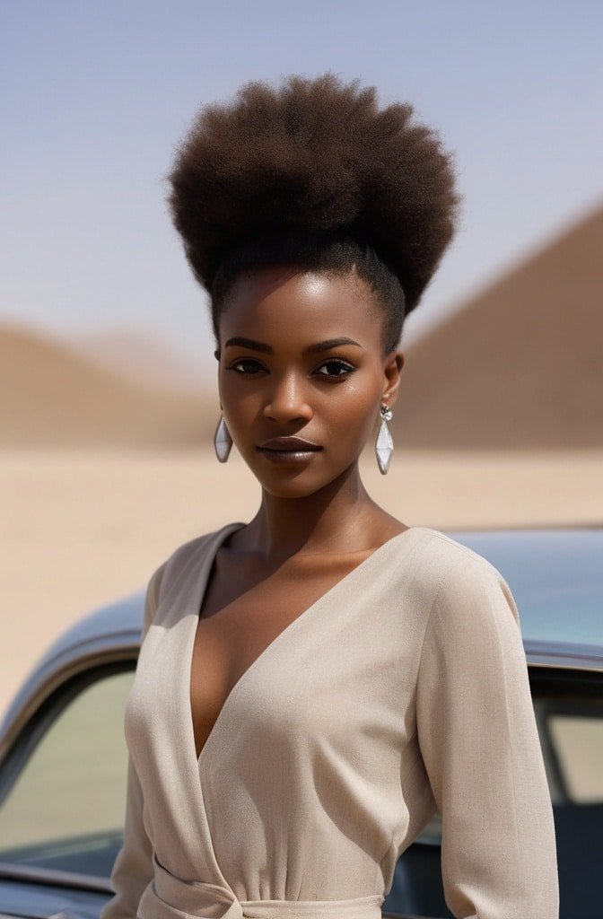 Tapered Cut Afro