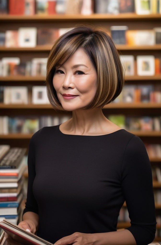 The Angled Bob With Subtle Highlights