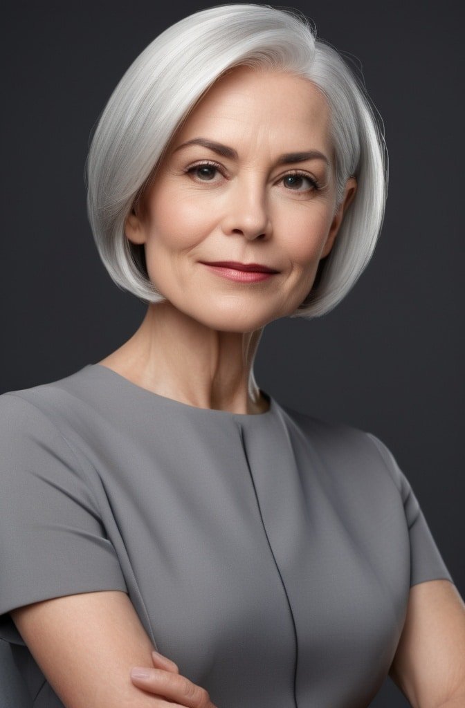 The Side-Parted Precision Bob